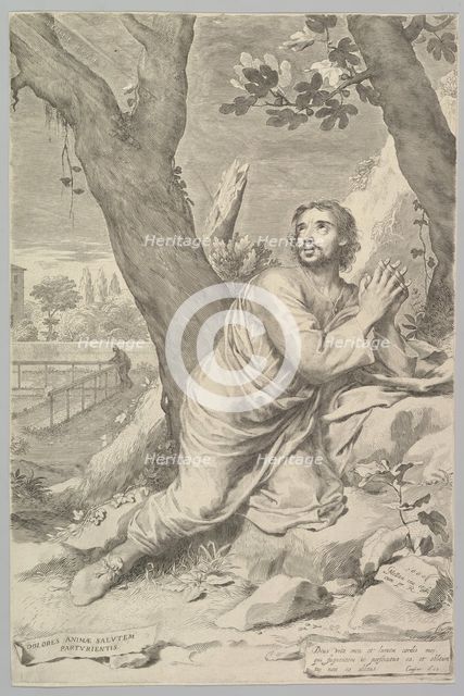 St. Augustine, 1660. Creator: Claude Mellan.