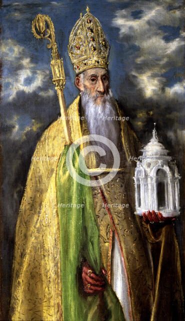 St. Augustine (354-430), oil painting by El Greco.