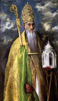 St. Augustine (354-430), oil painting by El Greco