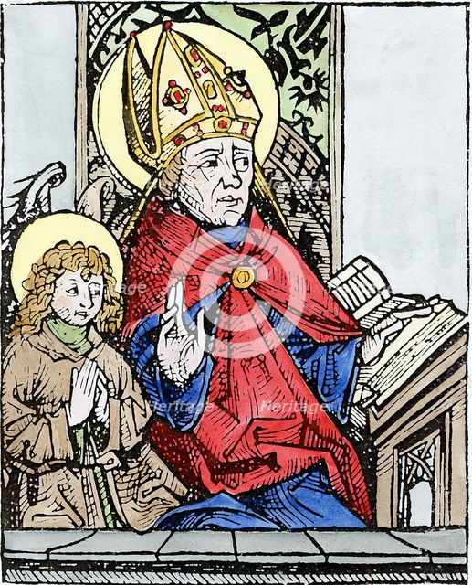 St Augustine of Hippo (350-430), 1493. Artist: Unknown