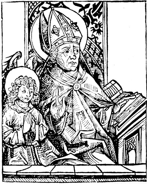 St Augustine of Hippo (350-430), 1493. Artist: Unknown