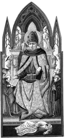 St Augustine of Hippo (350-430), 19th century