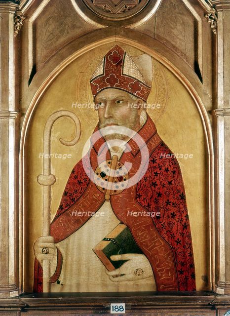 St Augustine of Hippo, early 14th century. Artist: Lippo Memmi
