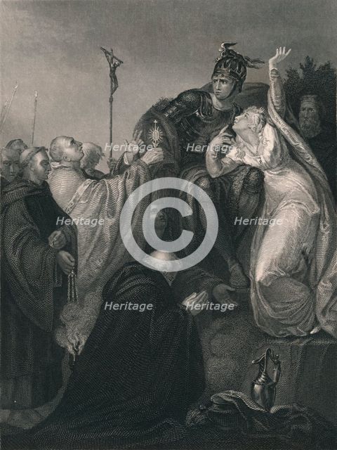 'St. Augustine Before Ethelbert.', (mid 19th century).  Creator: Henry Lemon.