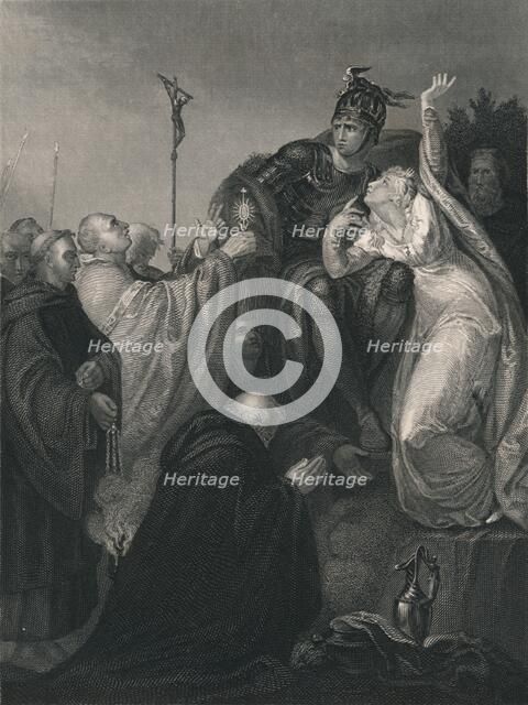 'St. Augustine Before Ethelbert.', (mid 19th century).  Creator: Henry Lemon.