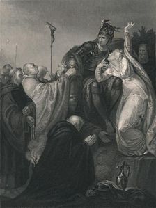 St. Augustine Before Ethelbert. (mid 19th century). Creator: Henry Lemon