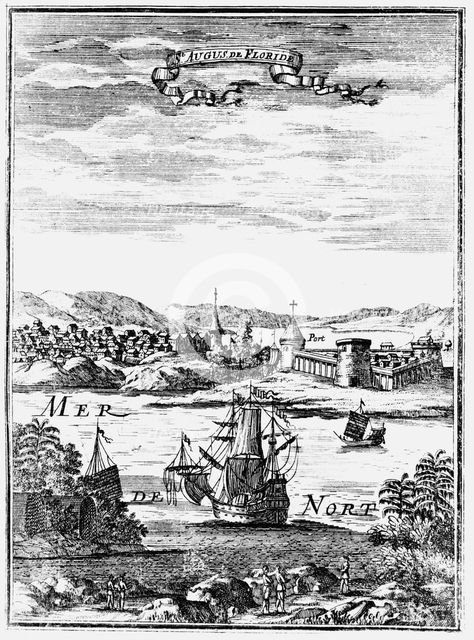 St Augustine, Florida, 1686. Artist: Allain Manesson Mallet