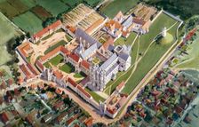 St Augustine's Abbey, c1500, (1990-2010). Artist: Terry Ball