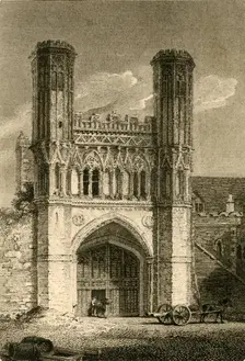 St. Augustine's Gate, (Canterbury) Kent 1802. Creator: Samuel Rawle