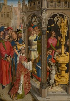 St Augustine Sacrificing to a Manichaean Idol (?). Creator: Unknown