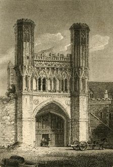 St. Augustine's Gate, (Canterbury) Kent 1802. Creator: Samuel Rawle