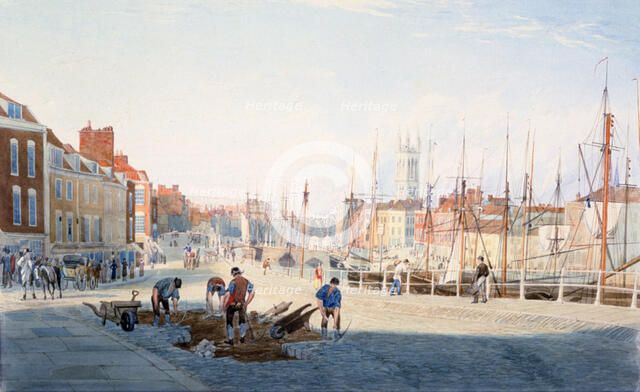 'St Augustine's Parade, Bristol', c1810. Artist: Samuel Jackson