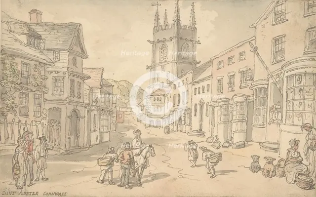 St. Austle, Cornwall, 1780-1827. Creator: Thomas Rowlandson.
