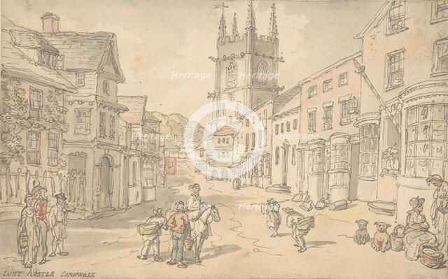 St. Austle, Cornwall, 1780-1827. Creator: Thomas Rowlandson.