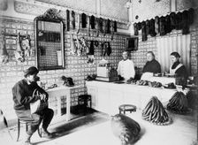 St. Bon Ossko, butcher shop, Herzegovina, between 1895 and 1910. Creator: Unknown