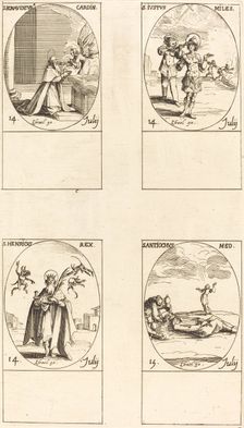 St. Bonaventura; St. Justus; St. Henry, Emperor; St. Antiochus. Creator: Jacques Callot
