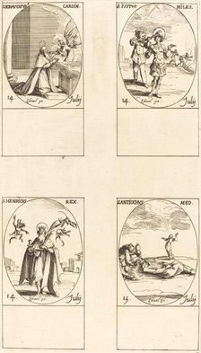 St. Bonaventura; St. Justus; St. Henry, Emperor; St. Antiochus. Creator: Jacques Callot