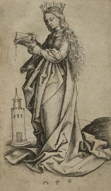 St. Barbara, n.d. Creator: Martin Schongauer