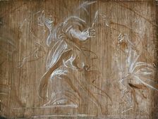 St Barbara pursued by her Father, c1620. Artist: Peter Paul Rubens