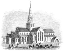 St Barnabas Catholic Church, Nottingham, 1844. Creator: Unknown