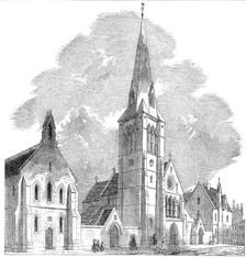 St. Barnabas Church and College, Pimlico, 1850. Creator: Unknown