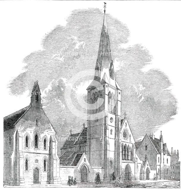 St. Barnabas Church and College, Pimlico, 1850. Creator: Unknown.