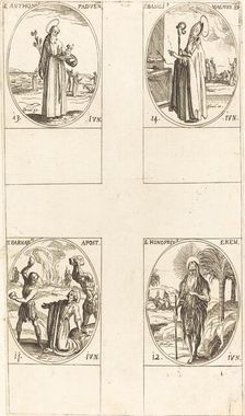St. Barnabas, Apostle; St. Honofrius; St. Anthony of Padua; St. Basil the Great. Creator: Jacques Callot