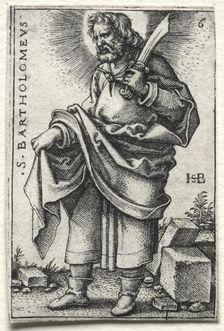 St. Bartholomew, 1545-1546. Creator: Hans Sebald Beham (German, 1500-1550)