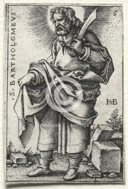 St. Bartholomew, 1545-1546. Creator: Hans Sebald Beham (German, 1500-1550).