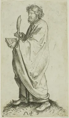St. Bartholomew, from Apostles, n.d. Creator: Martin Schongauer