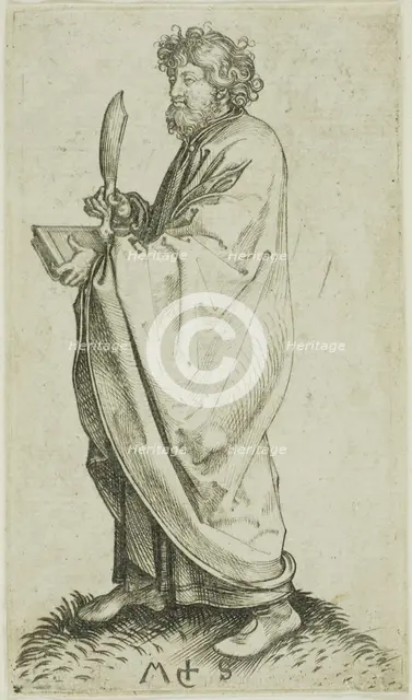 St. Bartholomew, from Apostles, n.d. Creator: Martin Schongauer.