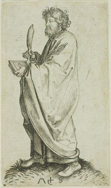 St. Bartholomew, from Apostles, n.d. Creator: Martin Schongauer