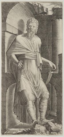 St Bartholomew. Plate 5. From: Christ and the Apostles, c.1545. Creator: Lambert Suavius