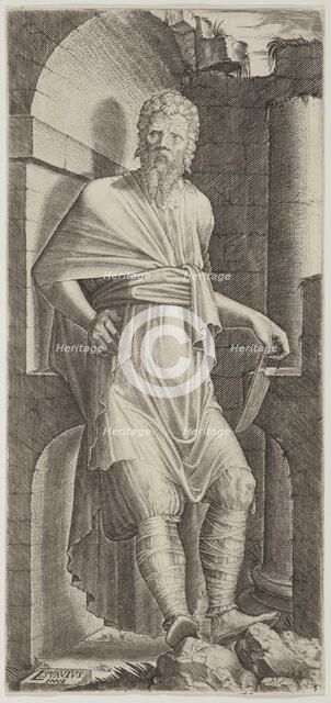 St Bartholomew. Plate 5. From: Christ and the Apostles, c.1545. Creator: Lambert Suavius.