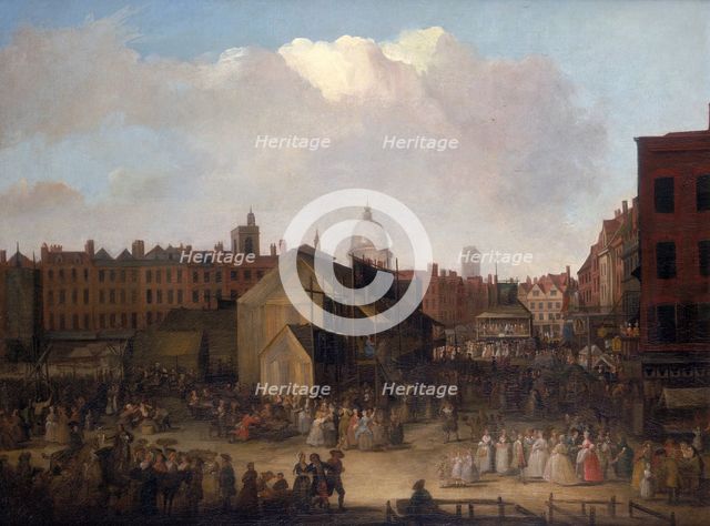 'St Bartholomew's Fair, Smithfield', (c1737-c1743?). Creator: Unknown.