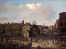 St Bartholomew's Fair, Smithfield (c1737-c1743?). Creator: Unknown
