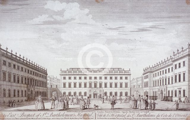 St Bartholomew's Hospital, London, 1752. Artist: Anon