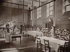 St Bartholomew's Hospital, London: dining room for nurses, c1908. Creator: Unknown