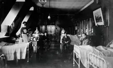 St Bartholomew's Hospital, London: Faith ward, c1908. Creator: Unknown