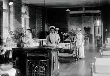 St Bartholomew's Hospital, London: nurses in a ward, c1908. Creator: Unknown