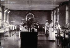 St Bartholomew's Hospital, London: nurses in a ward, c1908. Creator: Unknown