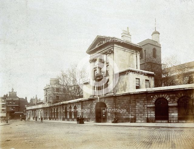 St Bartholomew's Hospital, London: Smithfield Gate, c1890. Creator: Unknown.