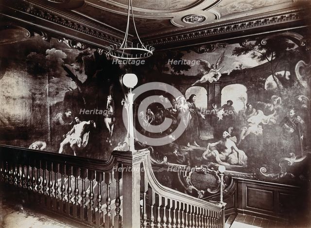 St Bartholomew's Hospital, London: stairway to the Grand Hall, c1908. Creator: Unknown.