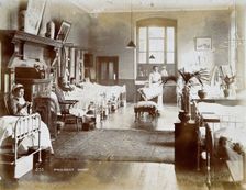 St Bartholomew's Hospital, London: patients and nurses in President ward, c1908. Creator: Unknown