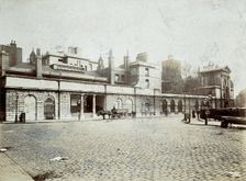 St Bartholomew's Hospital, London: the entrance to Surgery House, c1890. Creator: Unknown