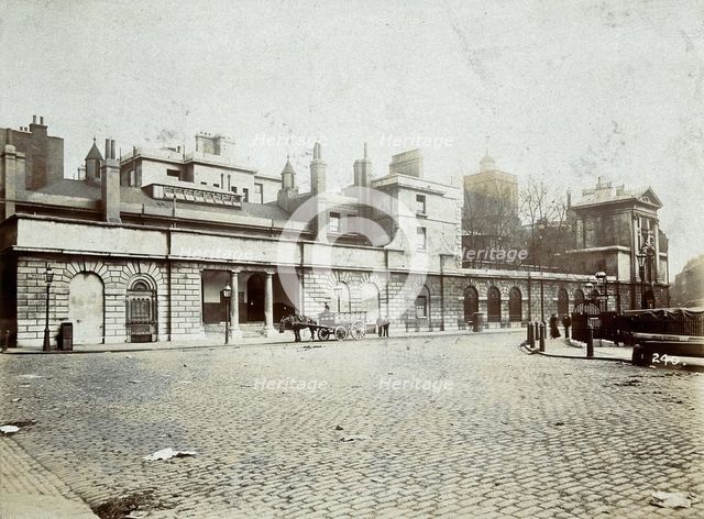 St Bartholomew's Hospital, London: the entrance to Surgery House, c1890. Creator: Unknown.