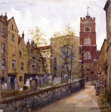 St Bartholomew's Priory, London, 1880. Artist: John Crowther