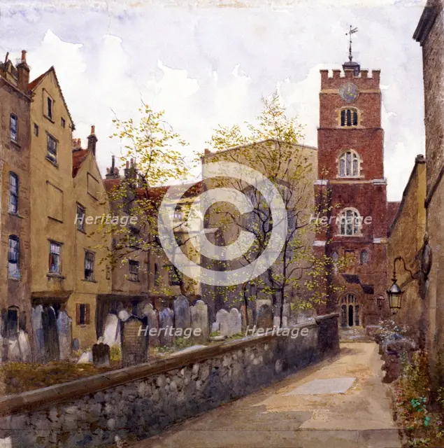 St Bartholomew's Priory, London, 1880. Artist: John Crowther