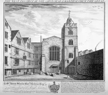 St Bartholomew-the-Great, City of London, 1737. Artist: William Henry Toms