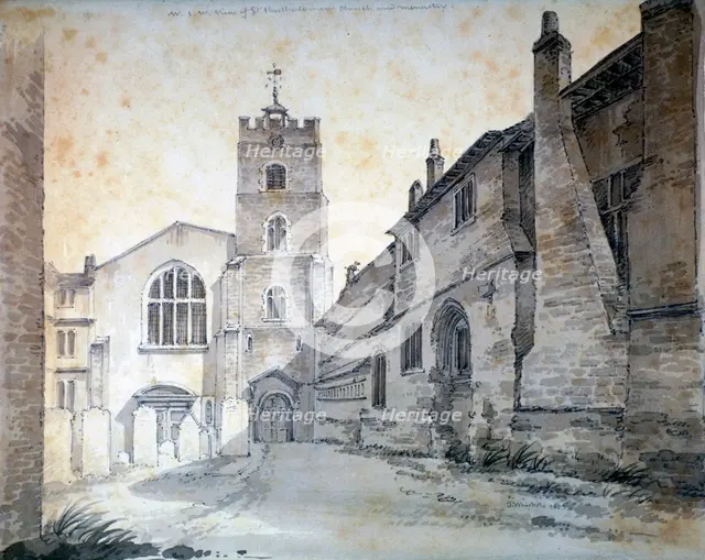 St Bartholomew-the-Great, City of London, 1803. Artist: C John M Whichelo